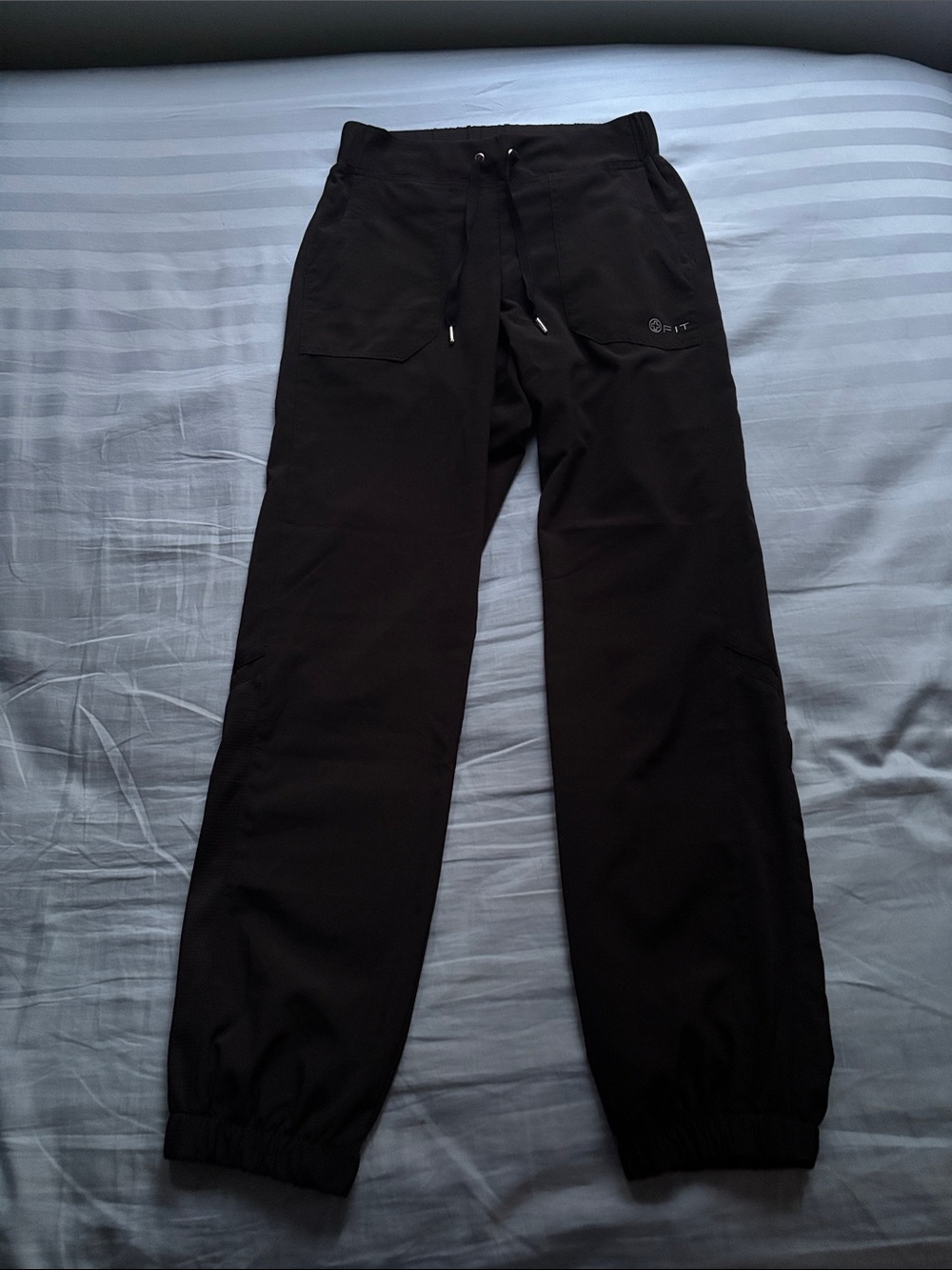 White Cross Women’s Black Jogger Sweatpants with Drawstring